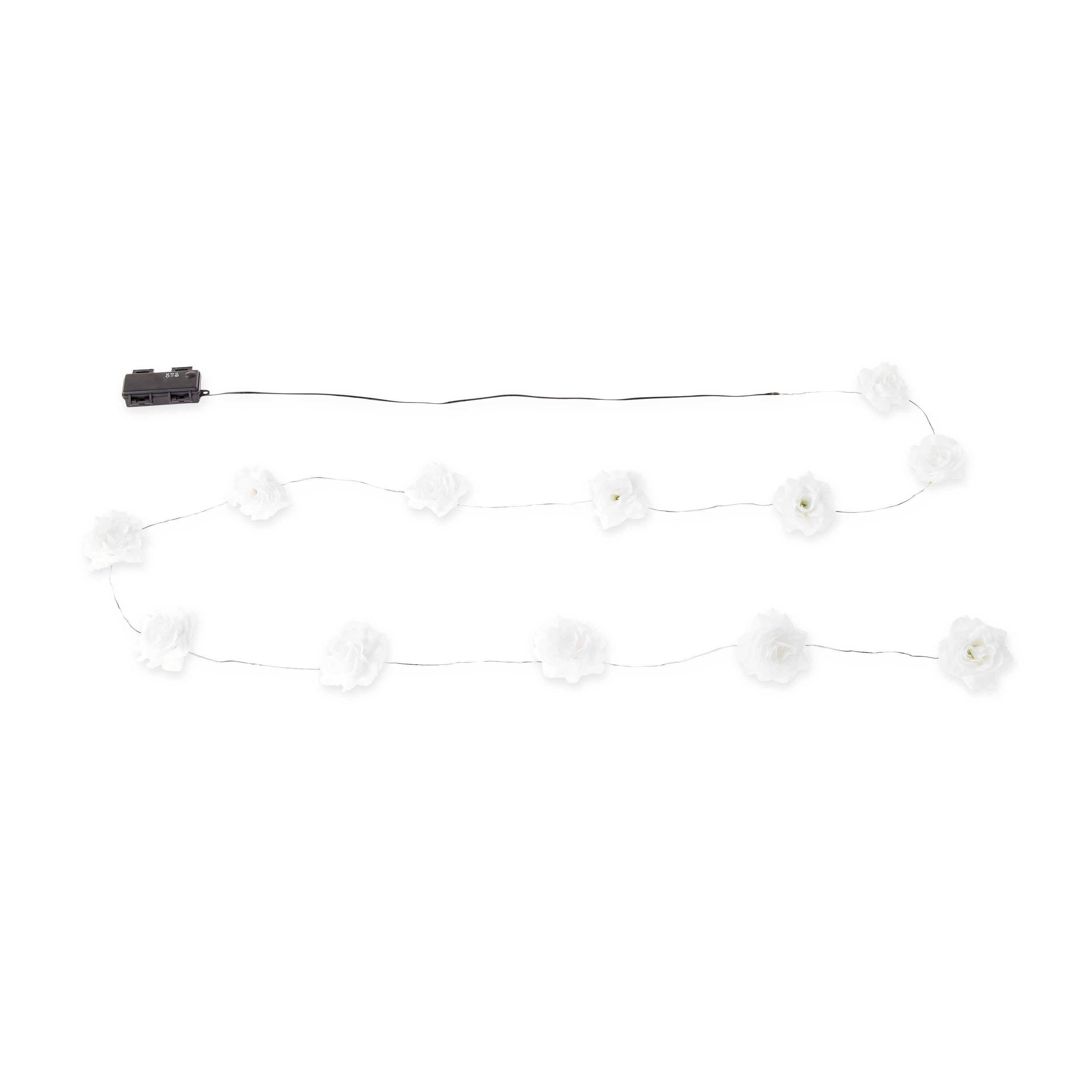 Warm White Rose Battery Operated LED Garland Lights, 6', by Way To Celebrate - Image 11