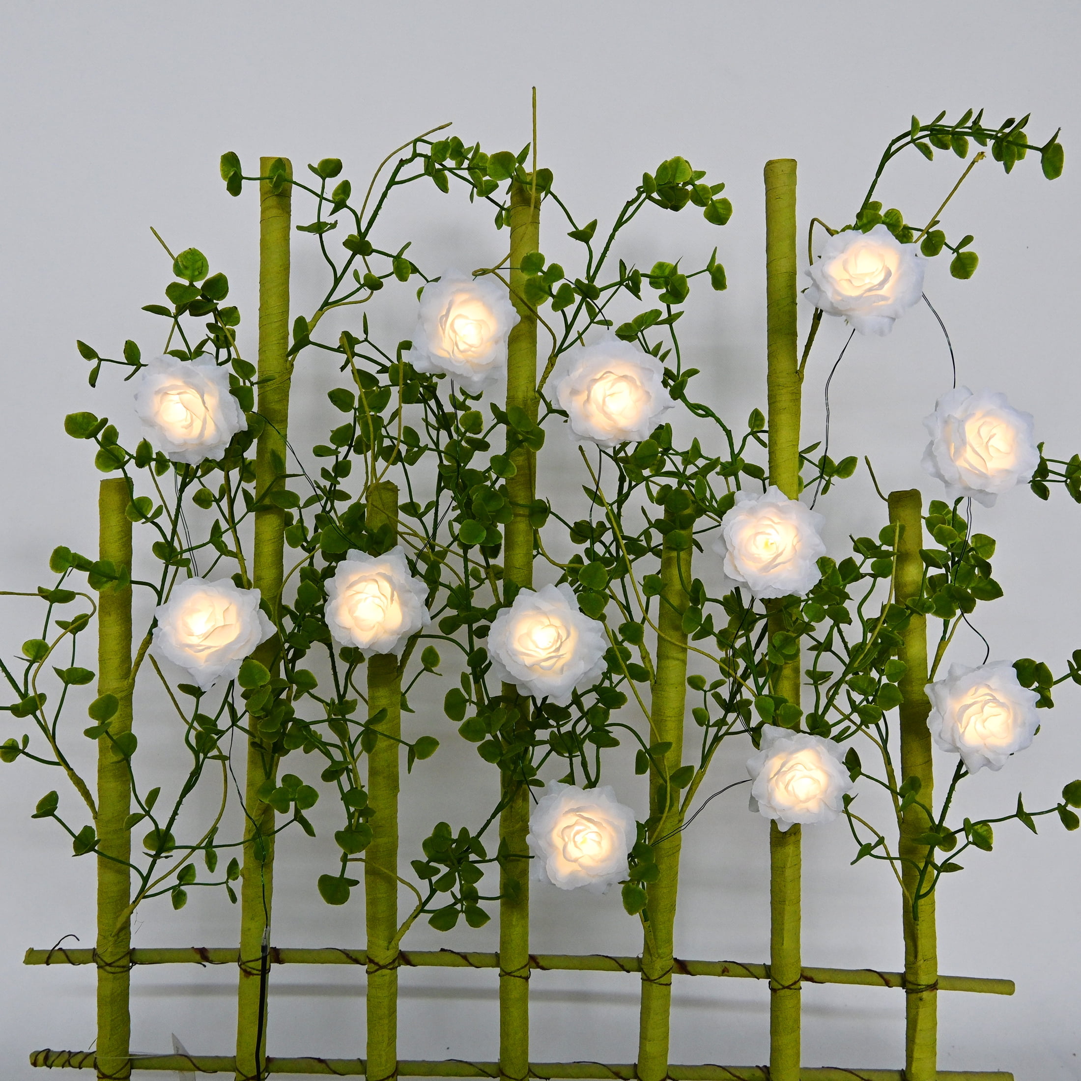 Warm White Rose Battery Operated LED Garland Lights, 6', by Way To Celebrate - Image 8
