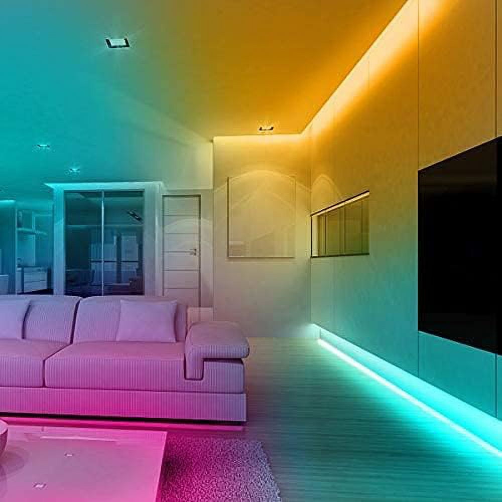 PHOPOLLO 100ft LED Strip Lights for Bedroom, Color Changing RGB Lights with 24Keys Remote, Perfect for Home Decor - Image 7