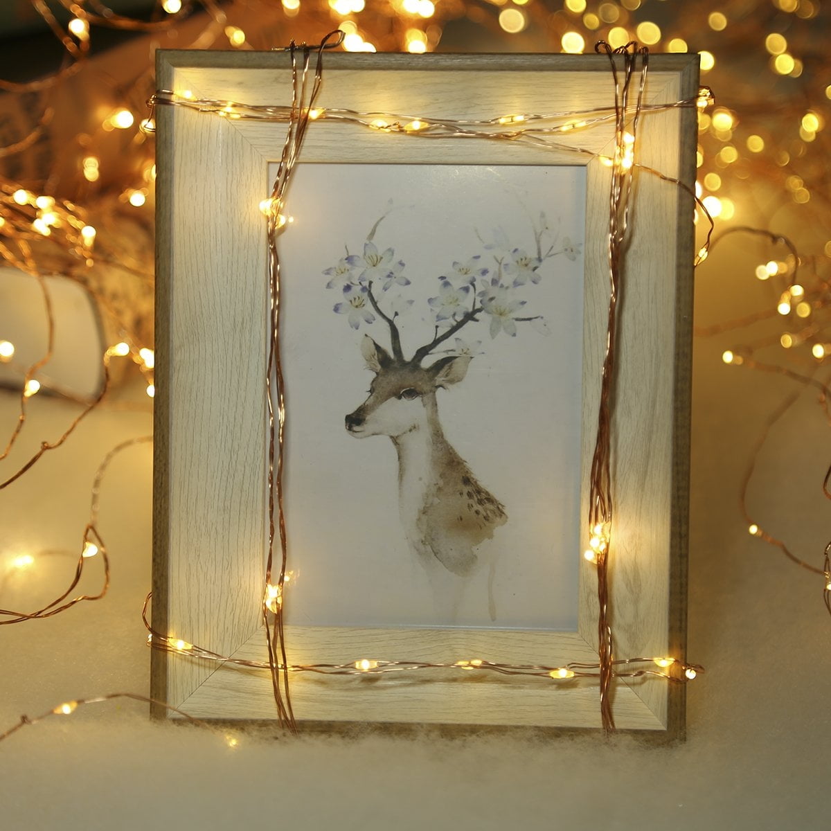 33 Feet 100 Led Fairy Lights Battery Operated with Remote Control Timer Waterproof Copper Wire Twinkle String Lights for Bedroom Indoor Outdoor Wedding Dorm Decor (Warm White) - Image 6