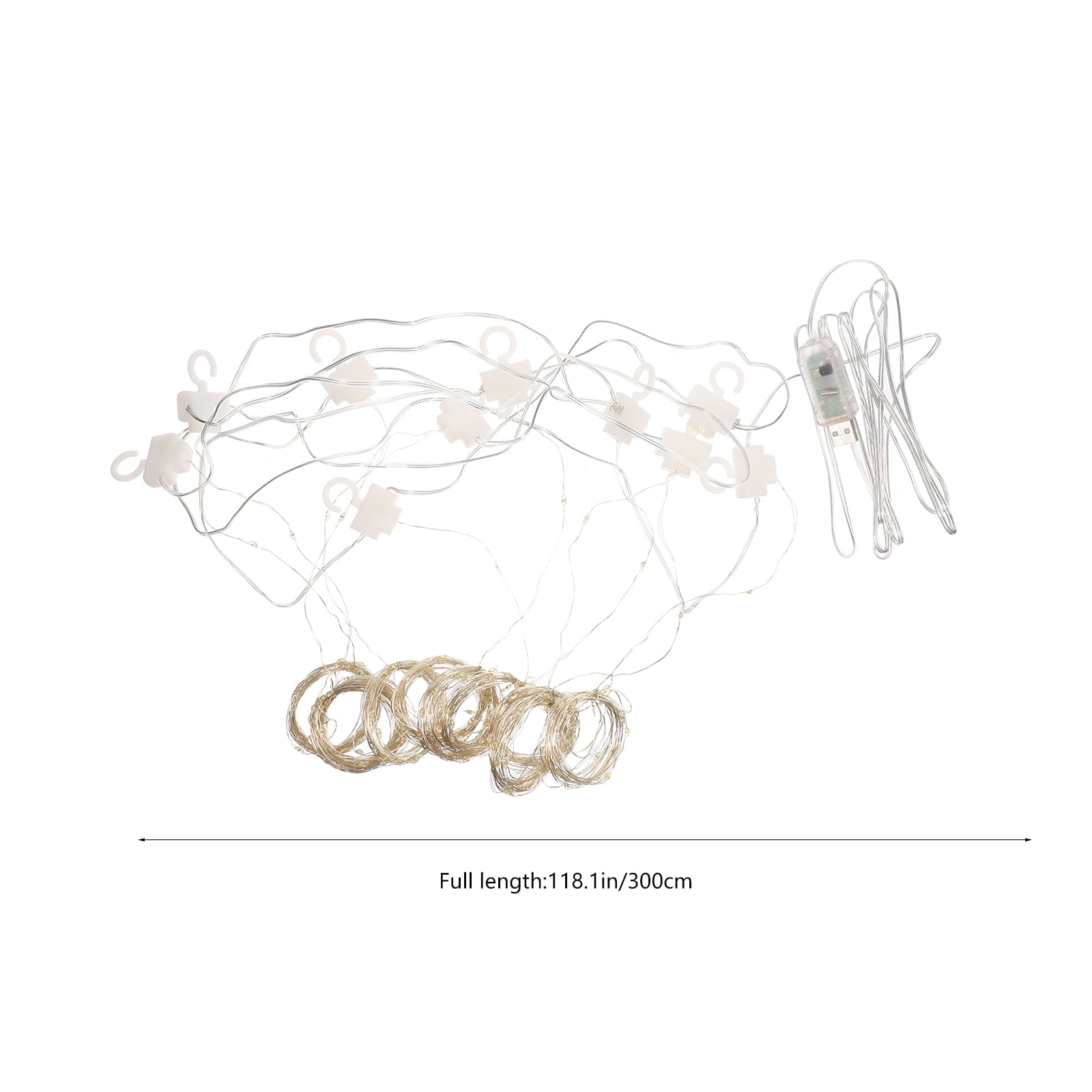 Supvox Curtain Light for Decor Led ng Light White Copper Wire 1Pack - Image 5