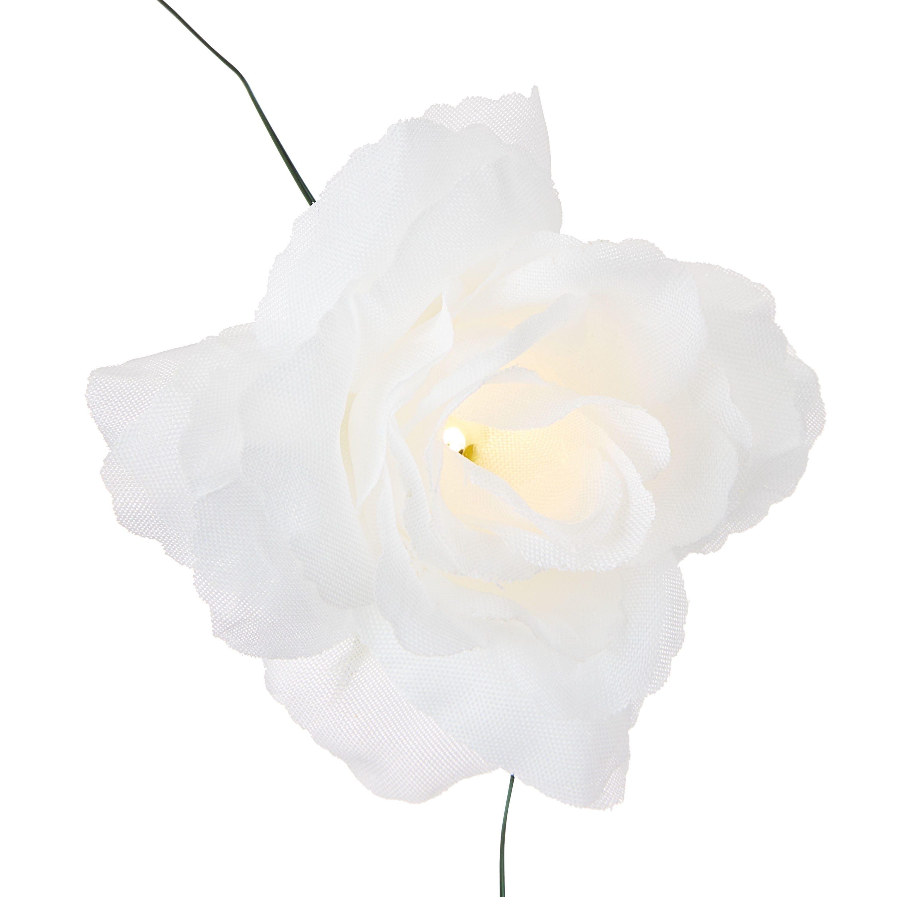 Warm White Rose Battery Operated LED Garland Lights, 6', by Way To Celebrate - Image 10