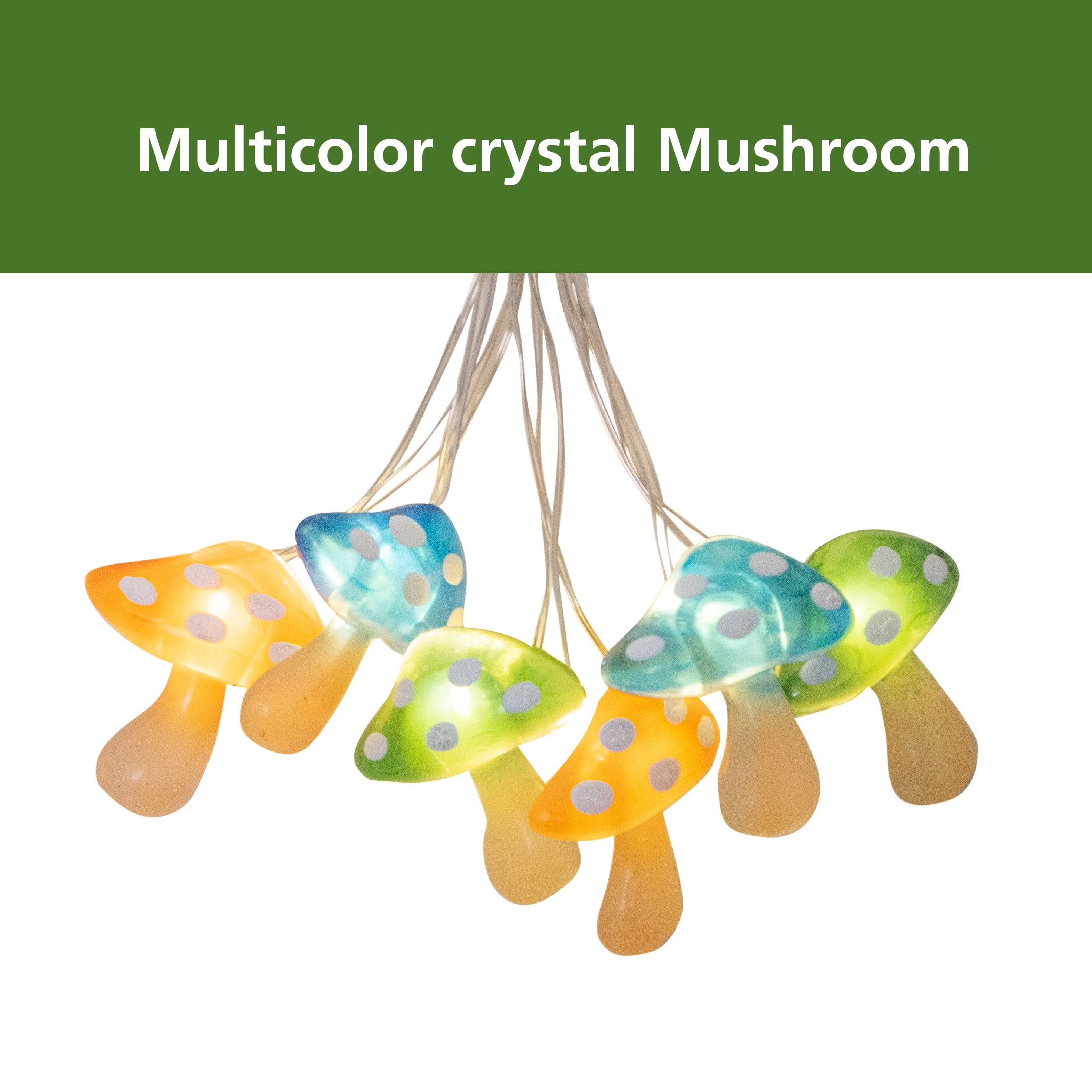 Mainstays Solar 30 Count Mushroom Light - Image 11