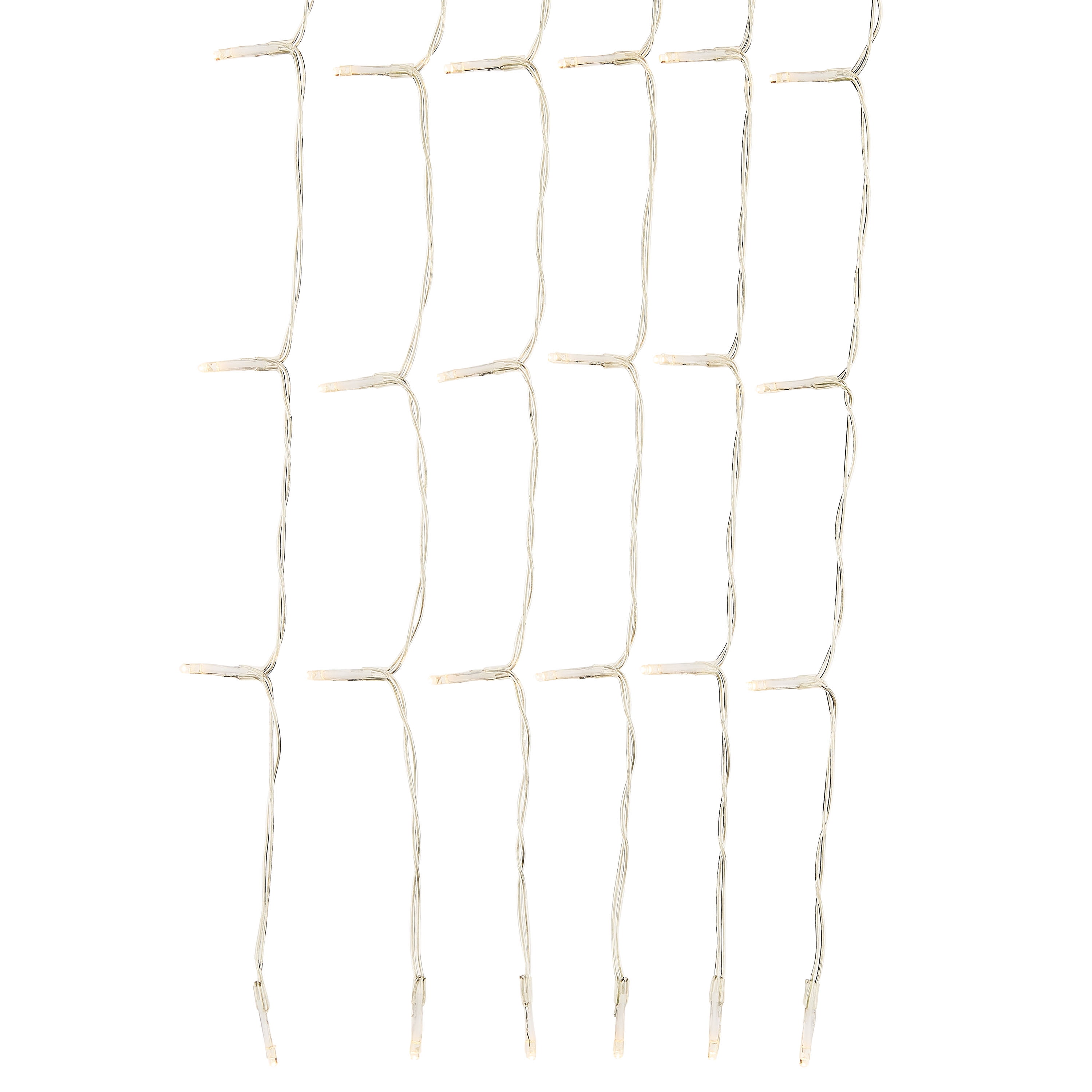 Warm White 8-Function LED Curtain Lights, 88" x 100", by Way To Celebrate