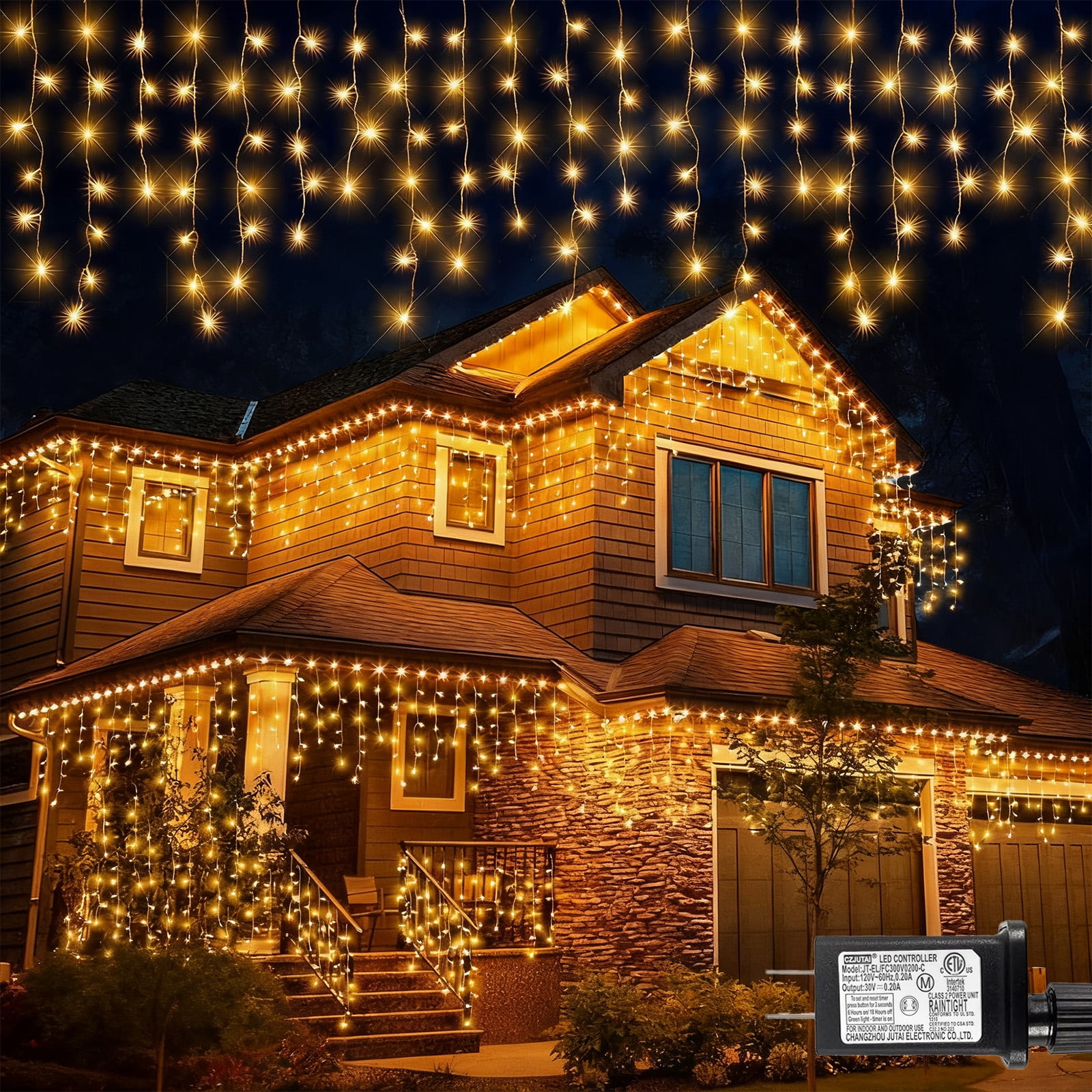Christmas Decoration Outdoor Lights, 400 LED String Lights for Wedding Party Christmas Decor